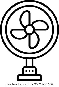Stand Fan vector icon. Can be used for printing, mobile and web applications.