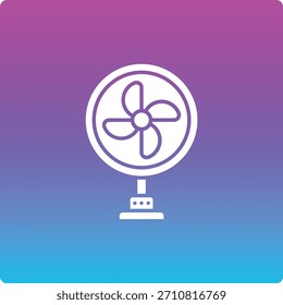 Icono de Vector de ventilador de pie. Se puede utilizar para aplicaciones de impresión, móviles y de Web.