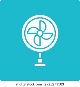 Icono de Vector de ventilador de pie. Se puede utilizar para aplicaciones de impresión, móviles y de Web.