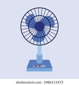 Stand Fan vector icon. Wind Stand fan illustration. Cold Air Summer fan