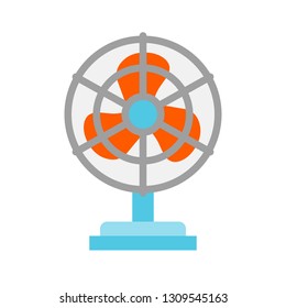 Stand fan vector illustration, Isolated filat design icon