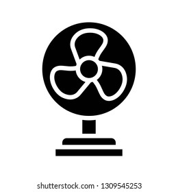 Stand fan vector illustration, Isolated solid design icon