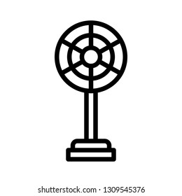 Stand fan vector illustration, Isolated line design icon