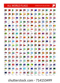 Stand flag icon. All World country flags organized by layers with each flag on a single layer properly named.