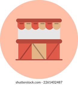 Stand Flat Vector Icon Design