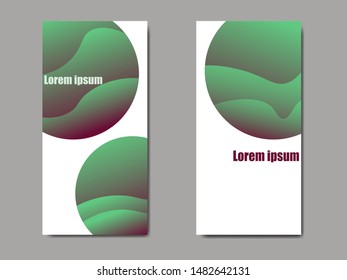 stand flyer design, banner with 3d background, vector illustration.