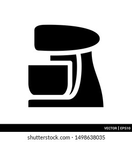 Stand food mixer icon vector illustration logo template. EPS 10