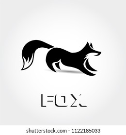 Stand fox ready to catch logo