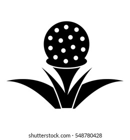 Stand for golf ball icon. Simple illustration of stand for golf ball vector icon for web