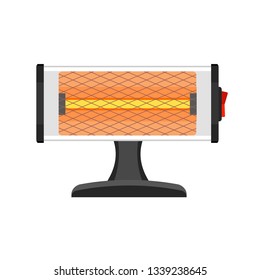 Stand heater icon. Flat illustration of stand heater vector icon for web design