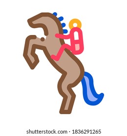 Stand Hind Legs Icon Vector. Outline Stand Hind Legs Sign. Isolated Contour Symbol Illustration