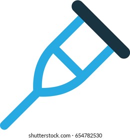 Stand Icon Symbol. Premium Quality Isolated Crutch  Element In Trendy Style.