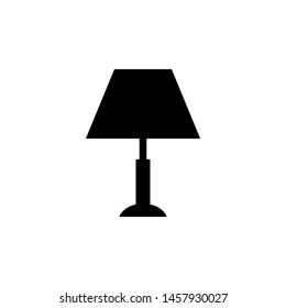 stand lamp icon flat style