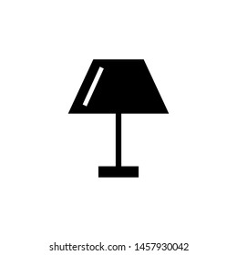 stand lamp icon flat style