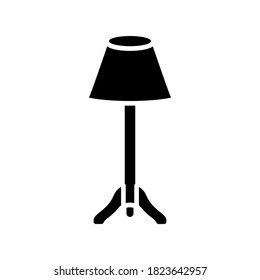 stand lamp icon of glyph style vector illustration design