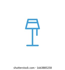 Stand lamp icon. Line design template. Vector illustration