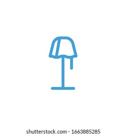 Stand lamp icon. Line design template. Vector illustration