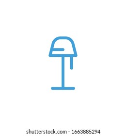 Stand lamp icon. Line design template. Vector illustration