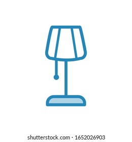 Plantilla de diseño vectorial de icono de la lámpara de soporte