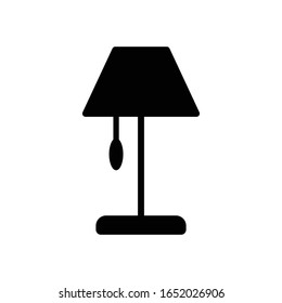 Plantilla de diseño vectorial de icono de la lámpara de soporte