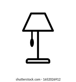 Stand lamp icon vector design template