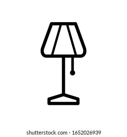 Stand lamp icon vector design template