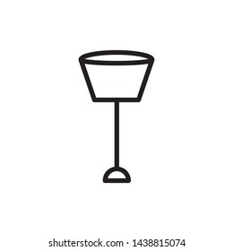 stand lamp icon vector illustration template - vector