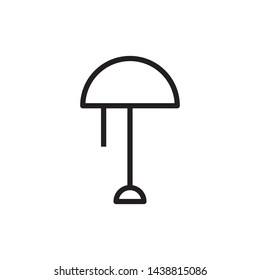 stand lamp icon vector illustration template - vector