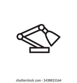 stand lamp icon vector illustration template - vector