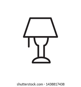 stand lamp icon vector illustration template 