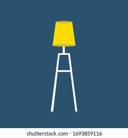 stand lamp interior vector design illustration