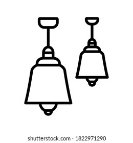 stand lamp line icon vector illustration design