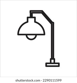 línea de la lámpara nuevo icono vector