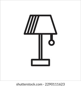 stand lamp line new vector icon