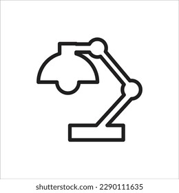 línea de la lámpara nuevo icono vector