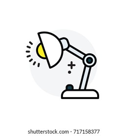 Stand light concept Isolated Line Vector Illustration editable Icon