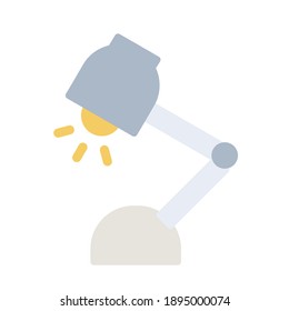 logotipo del icono de la luz de pie con vector de estilo de ilustración plana. excelente para el uso web, aplicación móvil, patrón, diseño, etc.