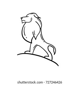 stand lion art