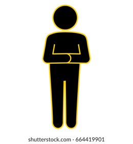 stand up man icon