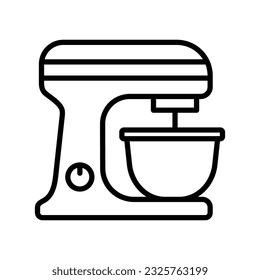 stand mixer icon vector design template in white background