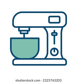 stand mixer icon vector design template in white background