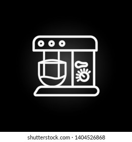 Stand mixer neon icon. Elements of kitchen utencils set. Simple icon for websites, web design, mobile app, info graphics