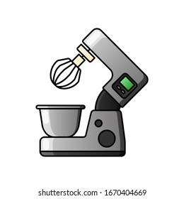 Stand mixer vector icon. filled flat sign for mobile concept and web design. food processor simple solid icon. Symbol, logo illustration.