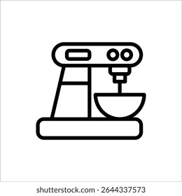 stand mixer vector icon line template
