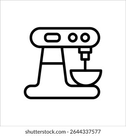 stand mixer vector icon line template