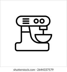 stand mixer vector icon line template