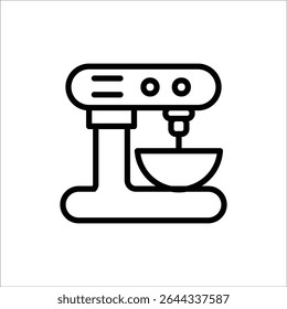 stand mixer vector icon line template