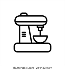 stand mixer vector icon line template