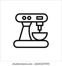stand mixer vector icon line template