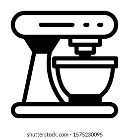 stand mixer vector icon in outline style